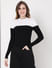 Black Colourblocked Sweater