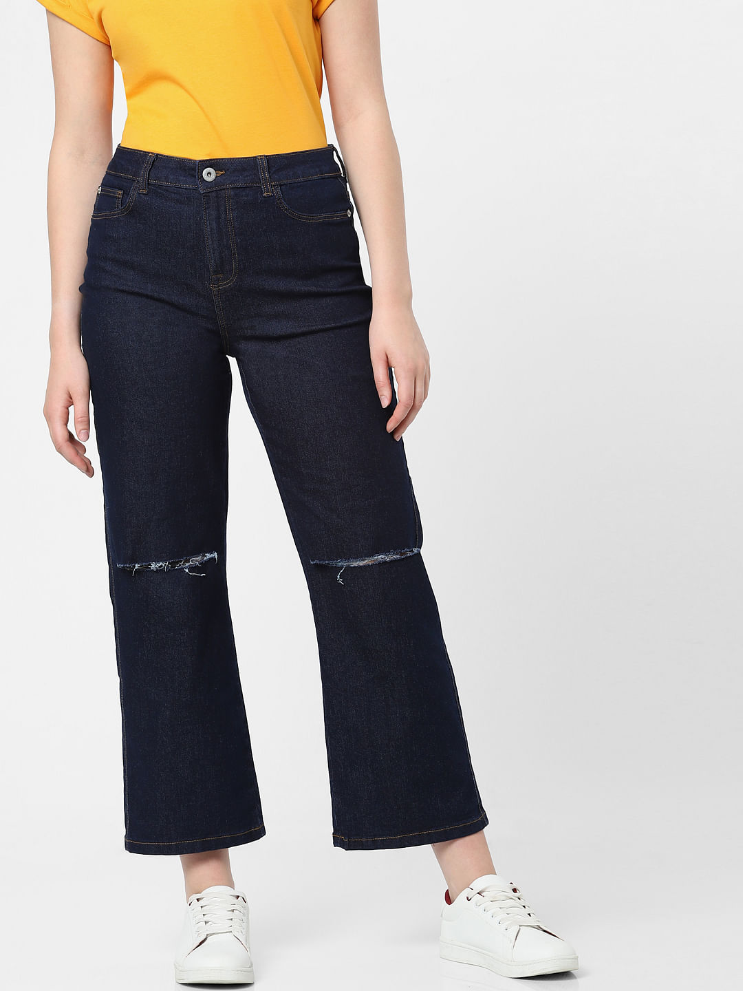 Buy Liu Jo Blue Ripped Skinny Slim Denim Jeans Online in India - Etsy