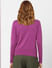 Purple Peephole Detail Sweater
