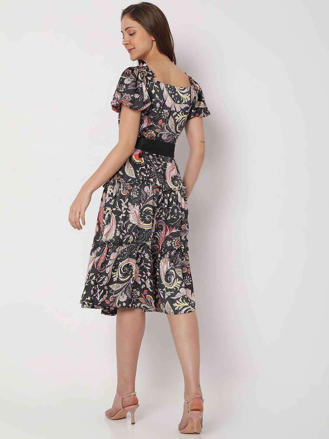 Paisley store midi dress