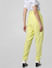 Yellow High Rise Belted Pants