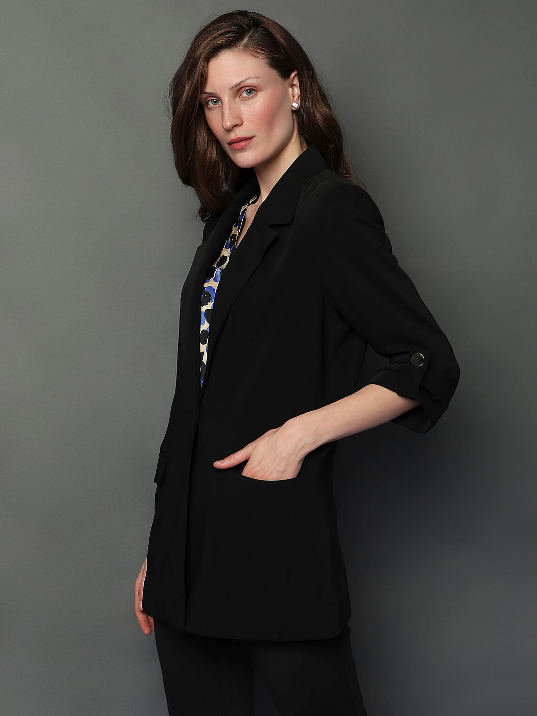 White Women's Suits Black Shawl Lapel Ladies Jacket Formal Business  Party Blazer | eBay