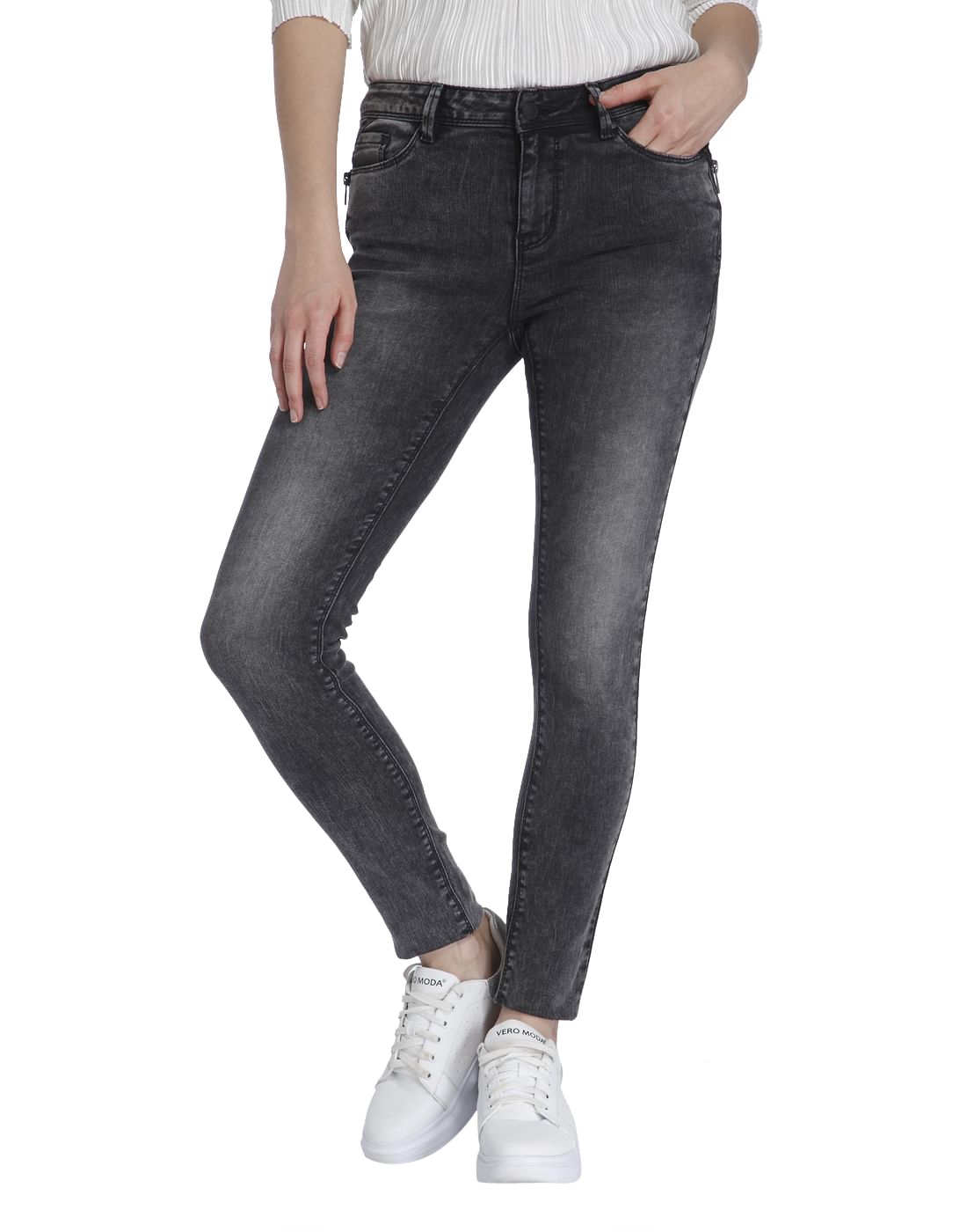 grey slim jeans womens