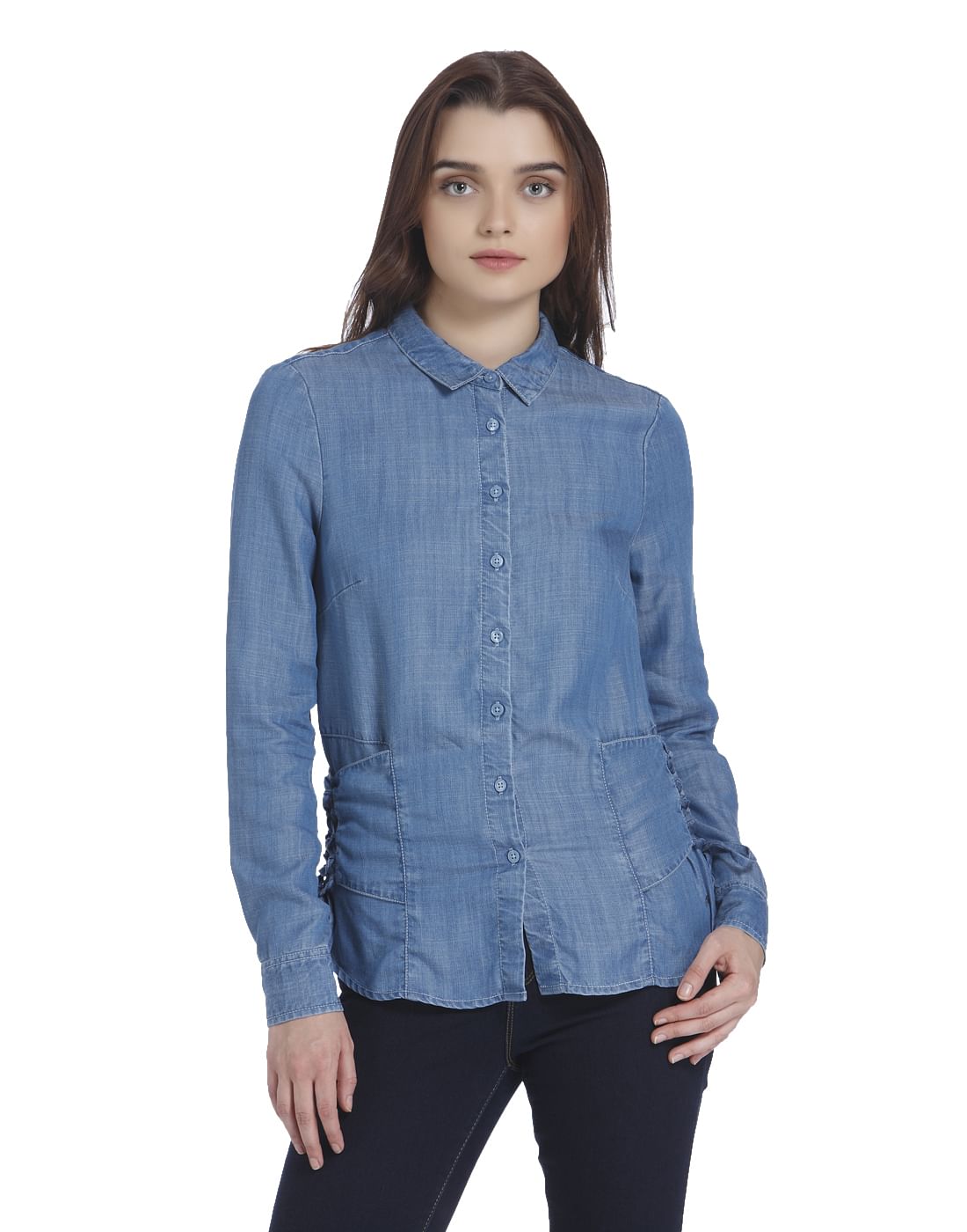 light denim shirt womens