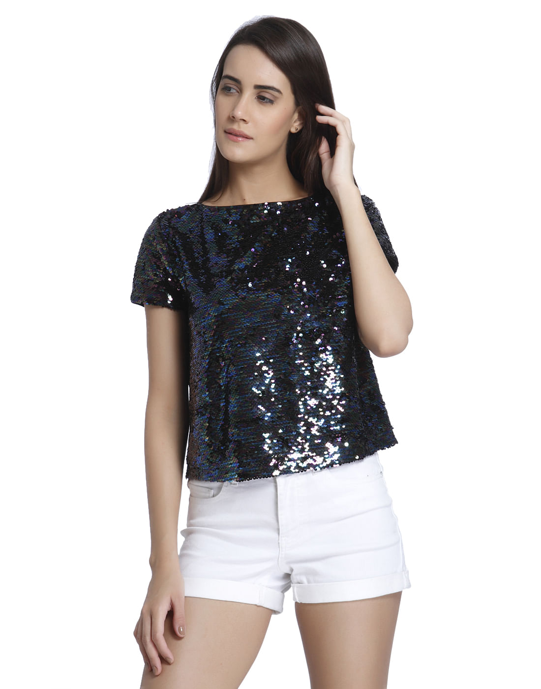 vero moda sequin top