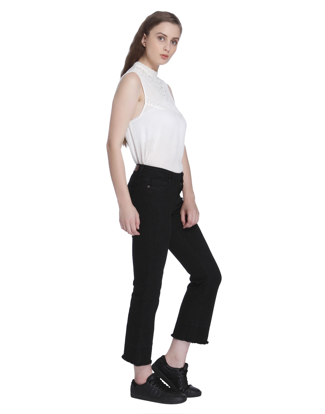 relaxed fit cropped pants