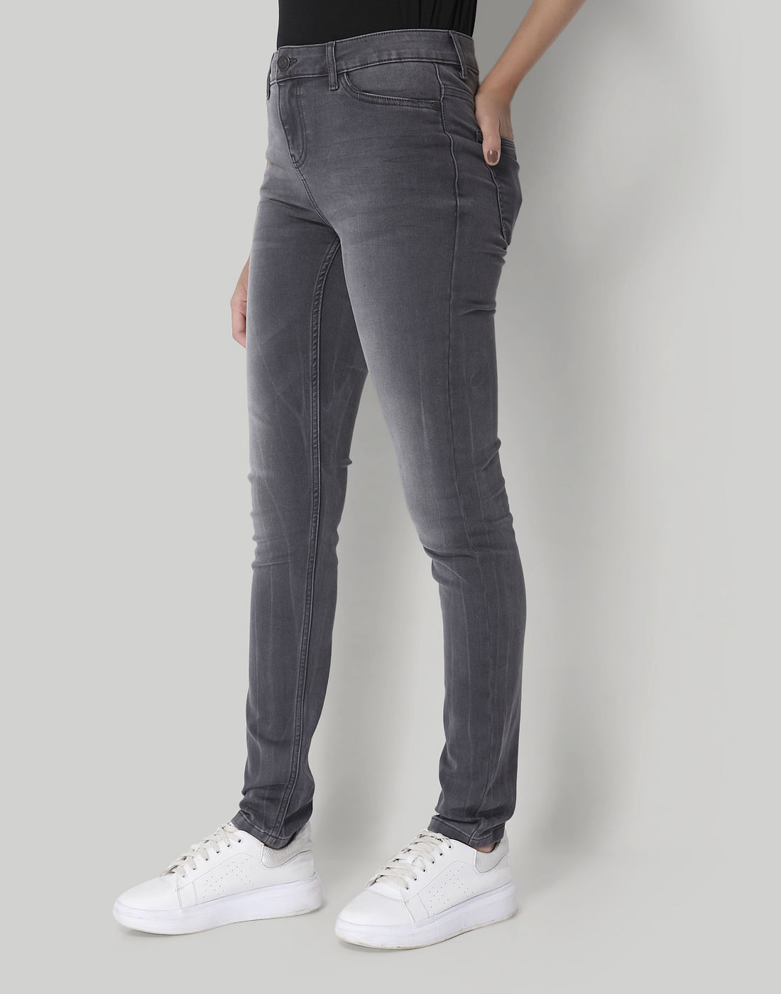 light grey slim fit jeans