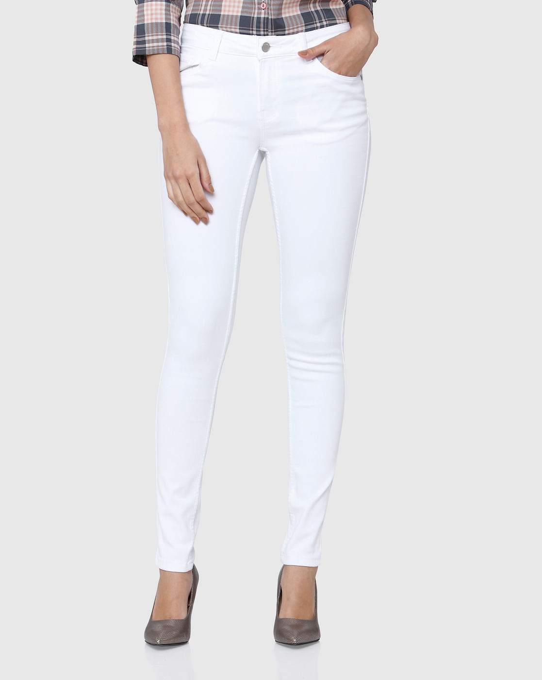 vero moda white jeans