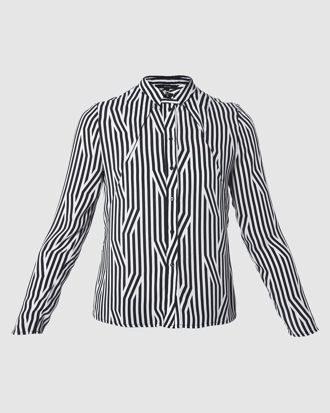 vero moda black and white striped dress