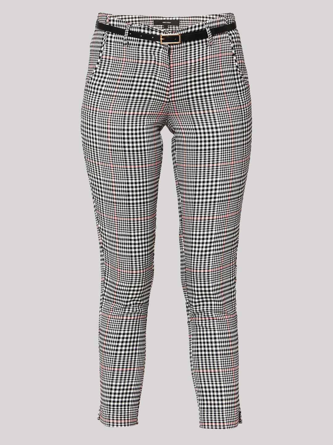 Black and White Gingham Pants  Trouser Pants  High Waisted Pant  Lulus