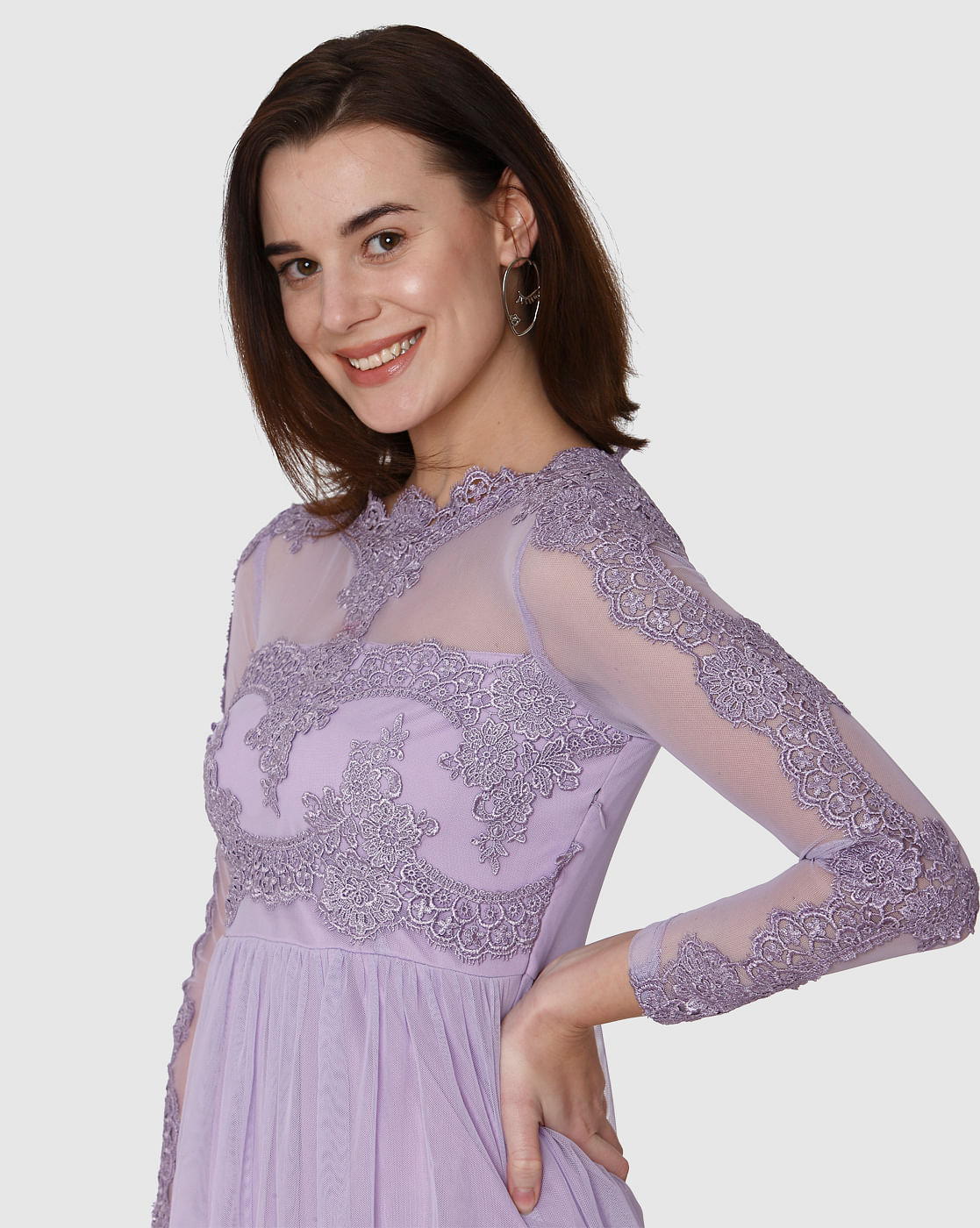 vero moda purple dress