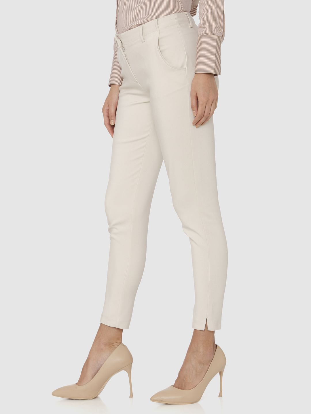 white pants ankle length