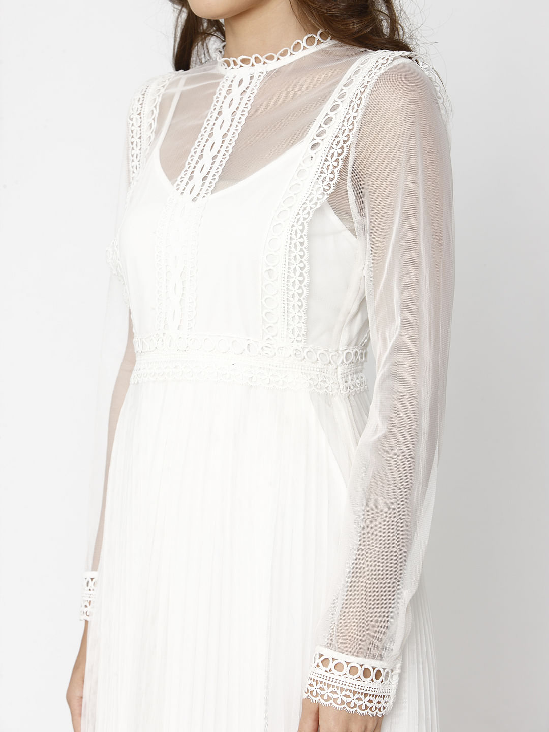 vero moda white lace dress