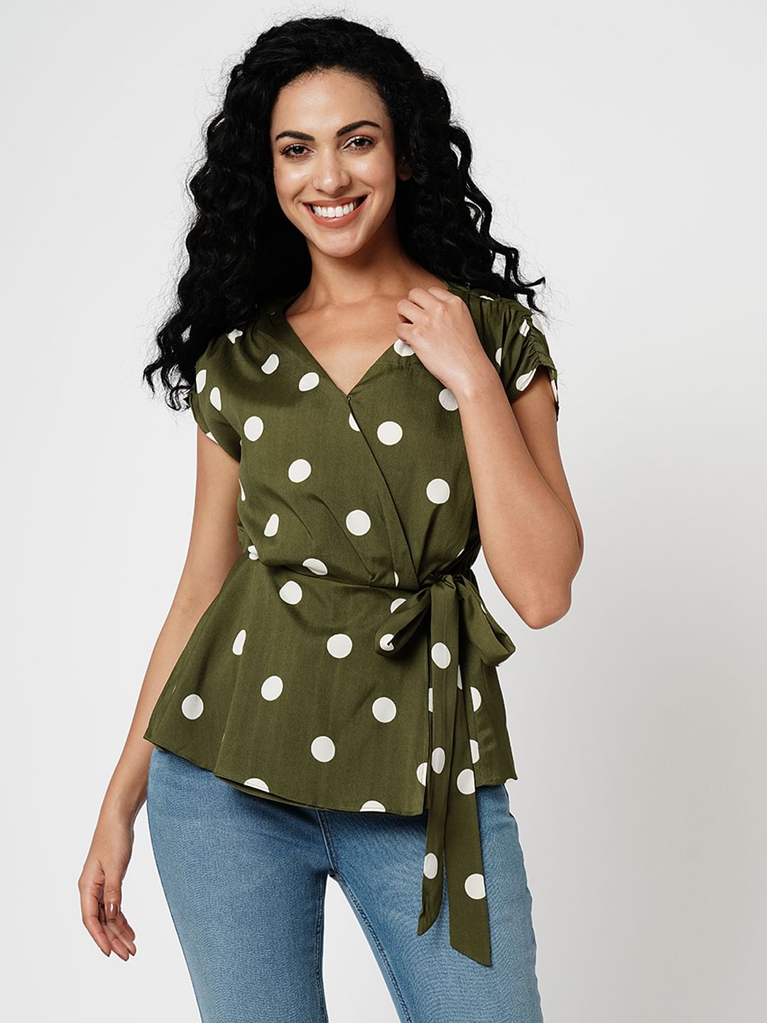 Vero moda best sale polka dot top