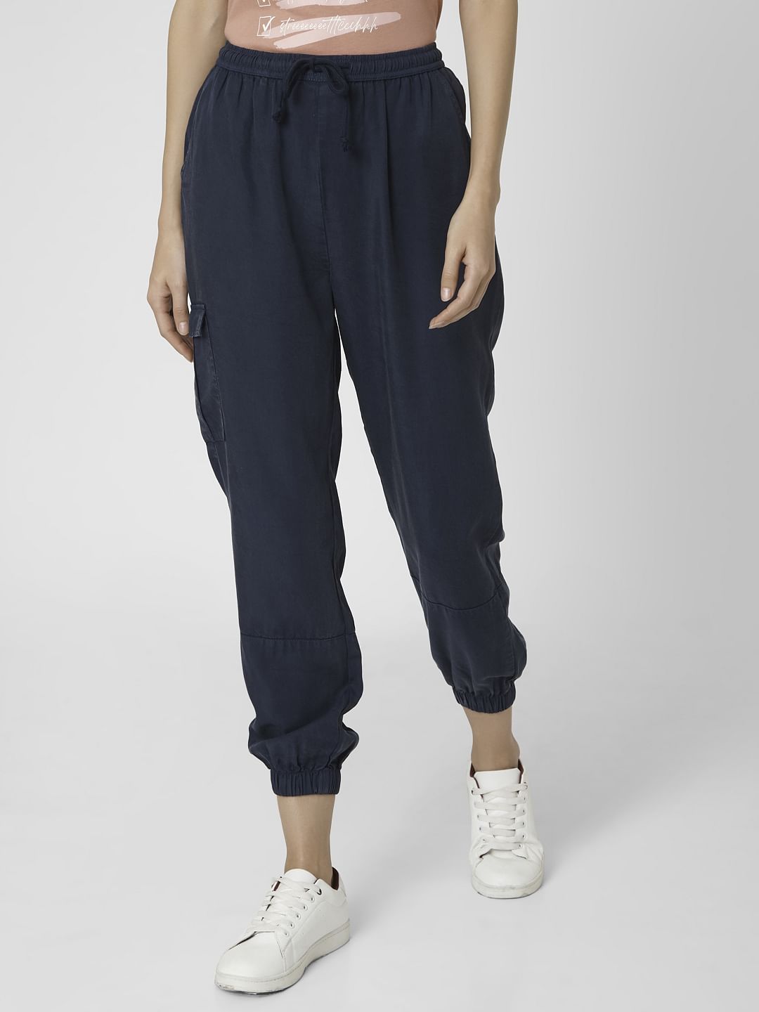 navy blue joggers womens