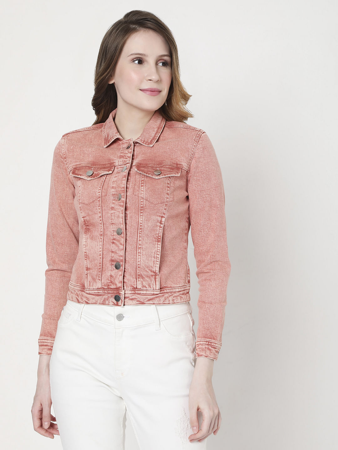 blush pink jacket plus size