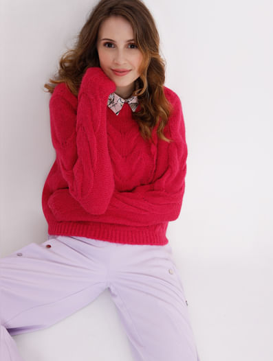 Fuschia Pink Sweater 