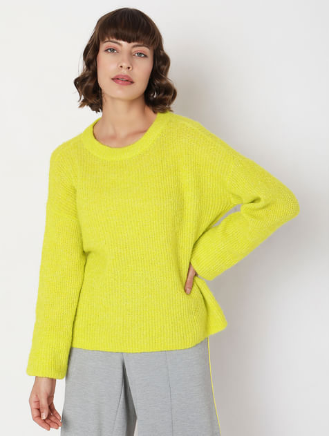 Neon Green Loose Fit Pullover