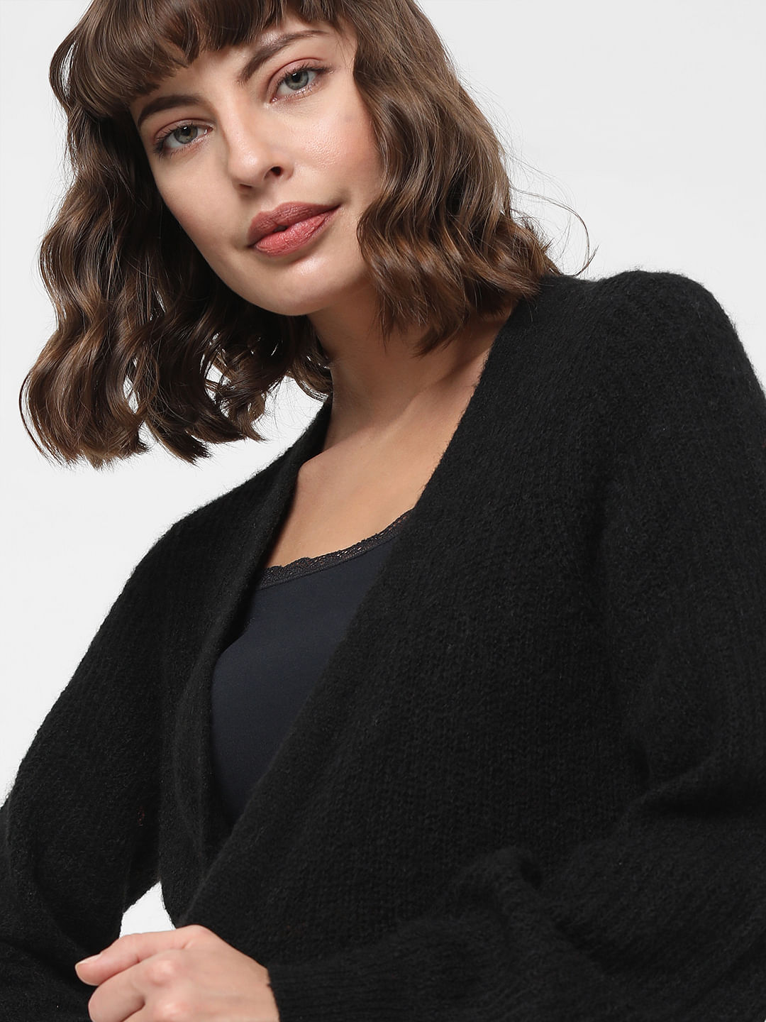 LAPAUDEGEM front hole cardigan カーディガン 黒