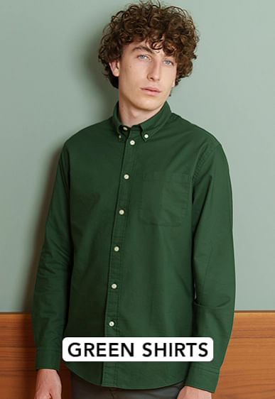 Green Shirts for Men