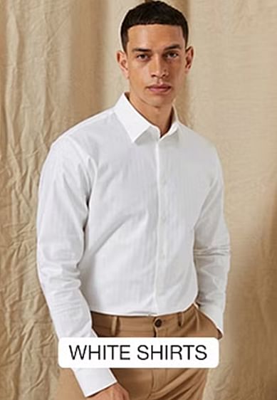 white shirts for men